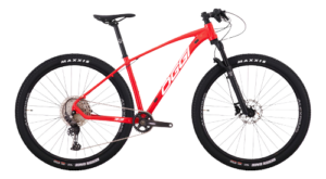 Bicicleta Oggi Big Wheel 7.3 Aro 29 MTB 2026, quadro alumínio 6061 azul/cinza, suspensão Manitou Markhor 100mm com trava, freios hidráulicos Shimano Deore, 12 velocidades, ideal para aventuras off-road e trilhas desafiadoras